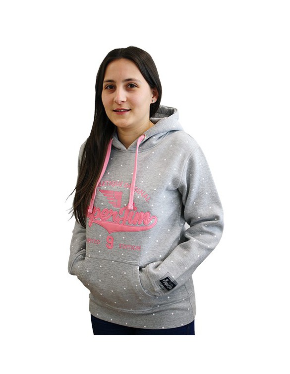 SUDADERA SUPERJIM S-HEROICA INFANTIL COLOR GRIS TALLA 8 AÑOS