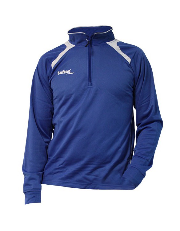 SUDADERA SOFTEE ONTARIO COLOR BLANCO/ROYAL TALLA S