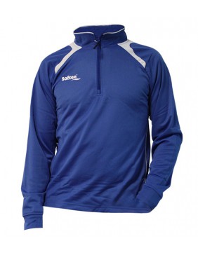 SUDADERA SOFTEE ONTARIO COLOR BLANCO/ROYAL TALLA L