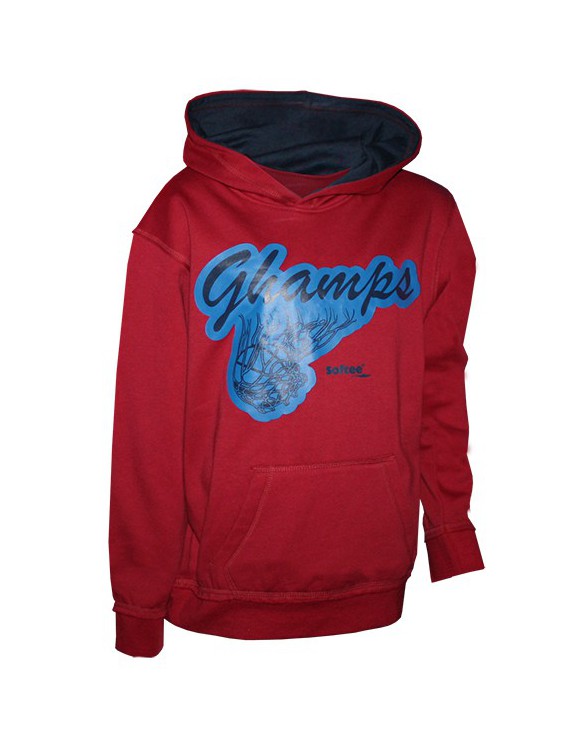 SUDADERA SOFTEE CHAMPS ADULTO COLOR ROJO TALLA S