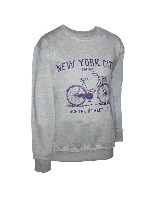 SUDADERA NEW YORK CITY ADULTO COLOR GRIS TALLA S