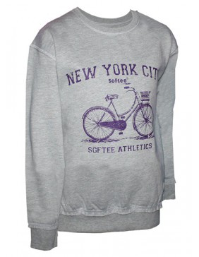 SUDADERA NEW YORK CITY ADULTO COLOR GRIS TALLA XXL