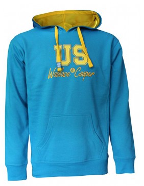 SUDADERA WALLACE & COOPER US CLAN INFANTIL COLOR AZUL/AMARILLO TALLA 12 AÑOS