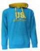 SUDADERA WALLACE & COOPER US CLAN INFANTIL COLOR AZUL/AMARILLO TALLA 10 AÑOS