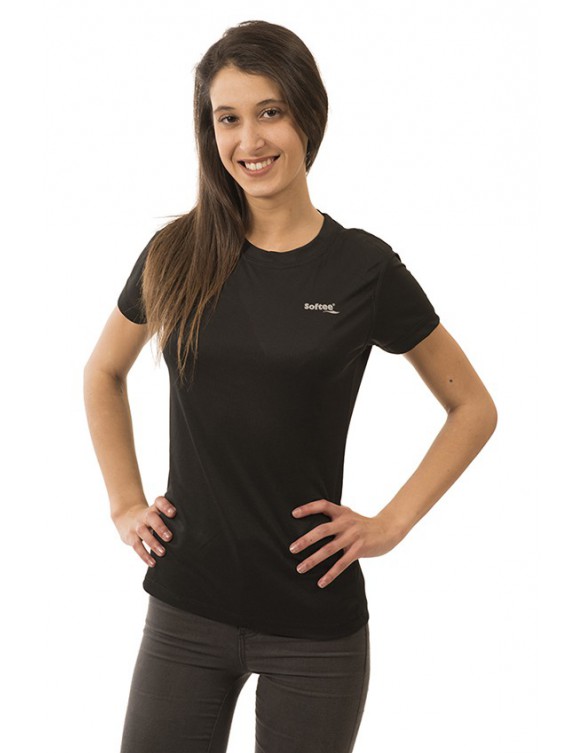 CAMISETA SOFTEE TECHNICS DRY MUJER COLOR NEGRO TALLA XL