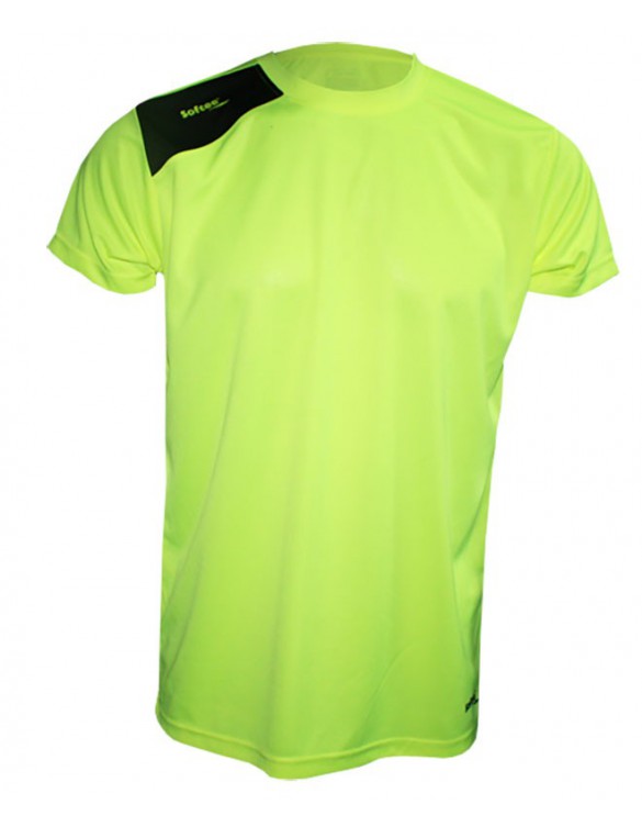 CAMISETA SOFTEE FULL NIÑO COLOR AMARILLO FLUOR TALLA 8/10