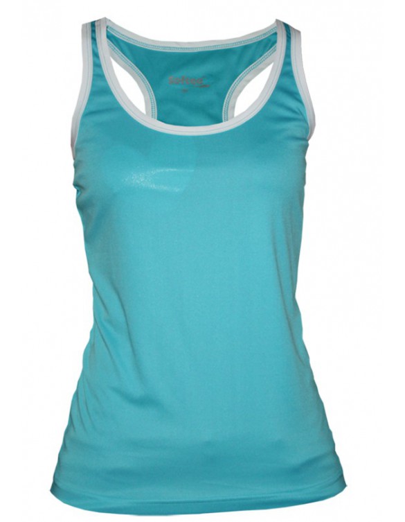 CAMISETA SOFTEE FULL TIRANTES MUJER COLOR AZUL/BLANCO TALLA M