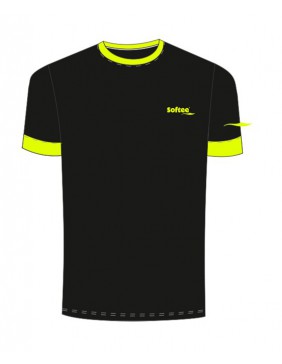 CAMISETA SOFTEE GALAXY HOMBRE COLOR NEGRO/AMARILLO FLUOR TALLA L