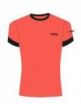 CAMISETA SOFTEE GALAXY MUJER COLOR NEGRO/CORAL FLÚOR TALLA XS