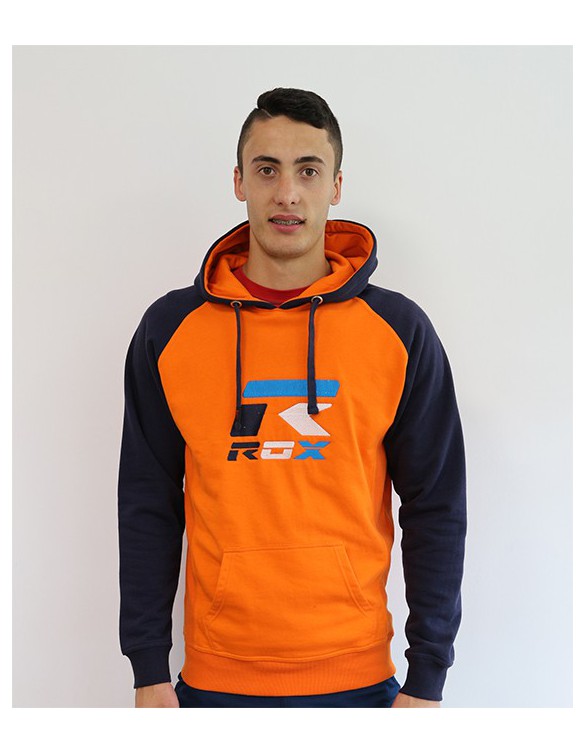 SUDADERA ROX R-BROOKLYN INFANTIL COLOR NARANJA/MARINO TALLA 12 AÑOS